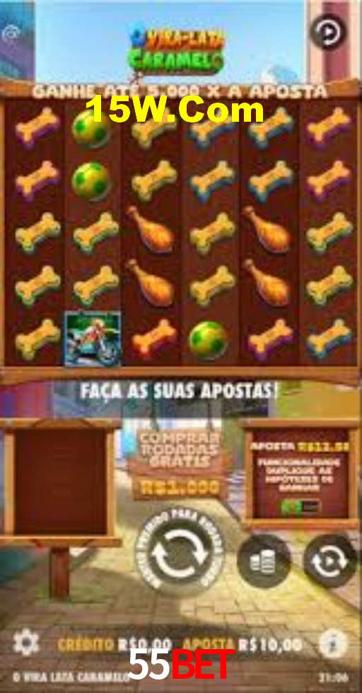 Interface do App 55bet